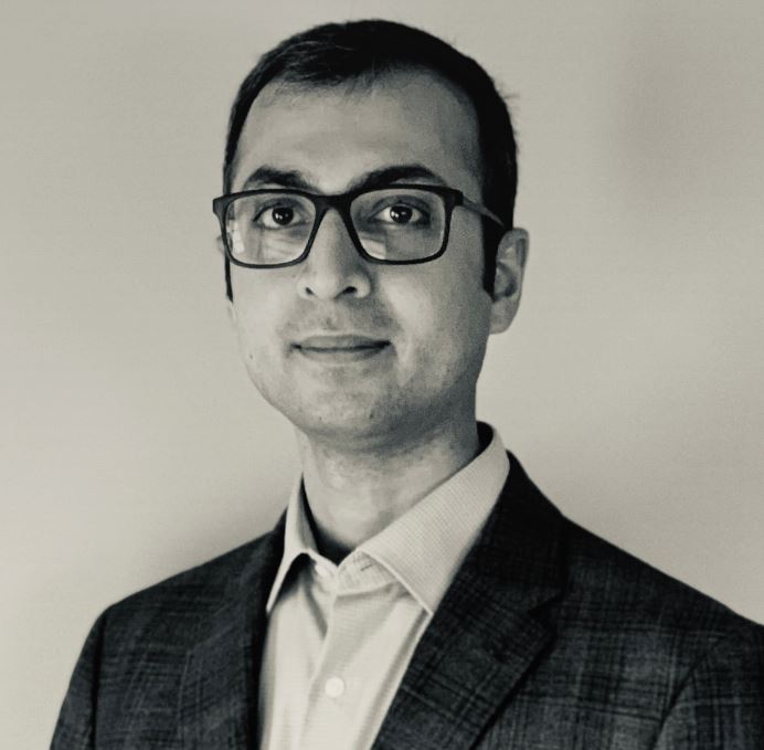 Sepia toned portrait photograph of Awais Aftab