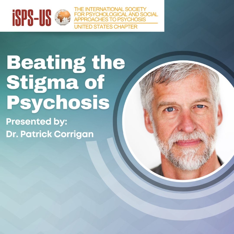 Product Description: Welcome to the ISPS-US webinar recordings store!At ISPS-US, we're dedicated to promoting psychological and social approaches to psychosis, transforming the mental health system. As a member, you gain exclusive benefits, including free access to all our webinars. Join our community of like-minded individuals bybecoming a memberand support our mission. Membership starts at just $6.67 per month and includes free access to our webinar store (log-in to see the discount.)</br></br>Webinar Description:</br></br>The stigma of “mental illness” can be as big a barrier to the achievement of an individual’s goals as the symptoms and potential disabilities associated with psychosis. This presentation will distinguish harm wrought by public versus self stigma. Dr. Corrigan will review the research on outcomes of stigma intervention, perhaps surprisingly showing the limitations of education, and instead resting on the efficacy of contact-based experiences.</br></br>PREVIEW THIS WEBINAR ON YOUTUBE</br></br>About the presenter:</br></br>Patrick Corrigan is Distinguished Professor of Psychology at the Illinois Institute of Technology. Prior to that, Corrigan was Professor of Psychiatry and Executive Director of the University of Chicago Center for Psychiatric Rehabilitation. Corrigan has worked most of his 30-year career in providing and evaluating services for people with psychiatric disabilities with a special focus on the impact of health equity. Realizing that the benefits of psychiatric services are limited by stigma, he has spent the past two decades broadening his research to the prejudice and discrimination of mental illness. His work has been supported by NIH and PCORI for most of that time to, among other things, develop and lead the National Consortium on Stigma and Empowerment (www.NCSE1.org). This led to the development of the Honest, Open, Proud program to erase the stigma of mental illness (www.honestopenproudprogram.org). Corrigan also extended his research to mental health AND social determinants (e.g., ethnicity, religion, gender identity, sexual orientation, and age) and corresponding social disadvantage related to poverty, criminal justice involvement, and immigration concerns resulting in the Chicago Health Disparities Center (www.chicagoheatlhdisparities.org). Corrigan has authored more than 450 journal articles and 20 books. He is also editor of Stigma and Health, an APA journal.</br> Beating the Stigma of Psychosis